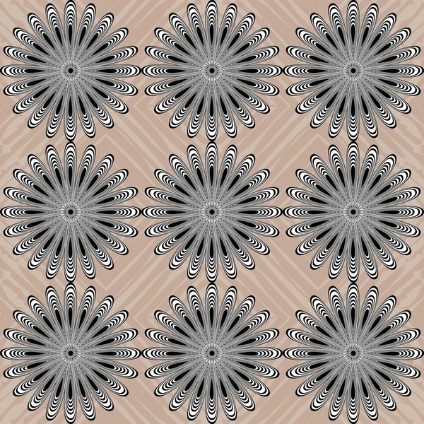 Cercles abstraits contrastés sur fond — Image vectorielle