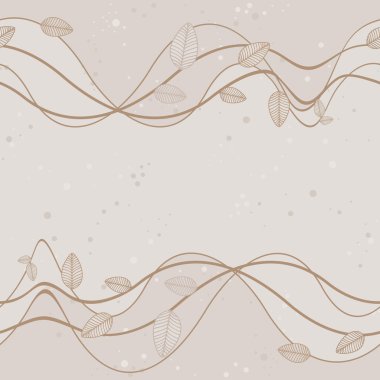 yaprakları arka plan ile dalgalı şubeleri