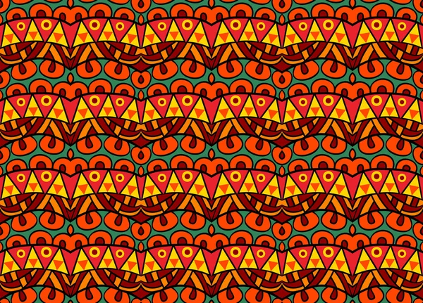 Patrón Tribal Funky — Vector de stock