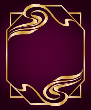 art nouveau tarzı çerçeve