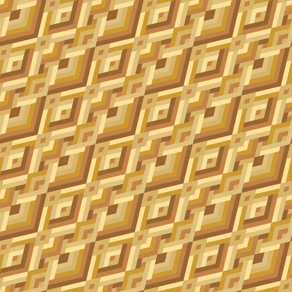Gelbes geometrisches nahtloses Muster — Stockvektor