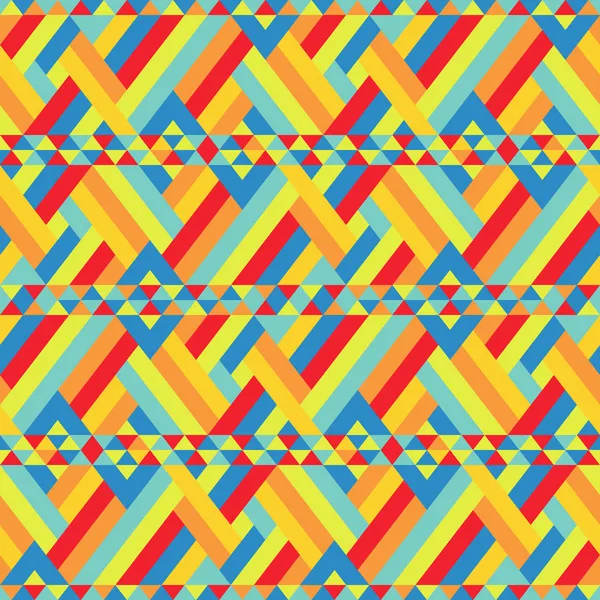 Färgglada band bundna på seamless mönster — Stock vektor