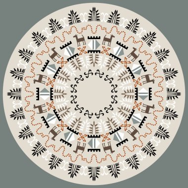aşiret süsleme ile disk