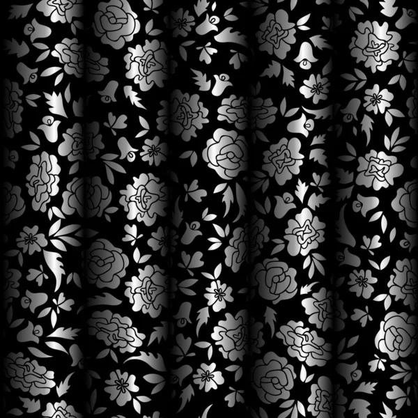 Curtain Illusion Seamless Pattern — Stock Vector