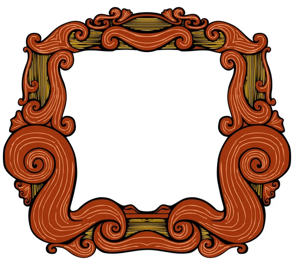 Ornate Retro Frame — Stock Vector