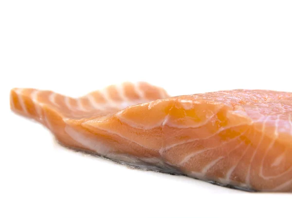 Filetto di salmone fresco, isolato — Foto Stock