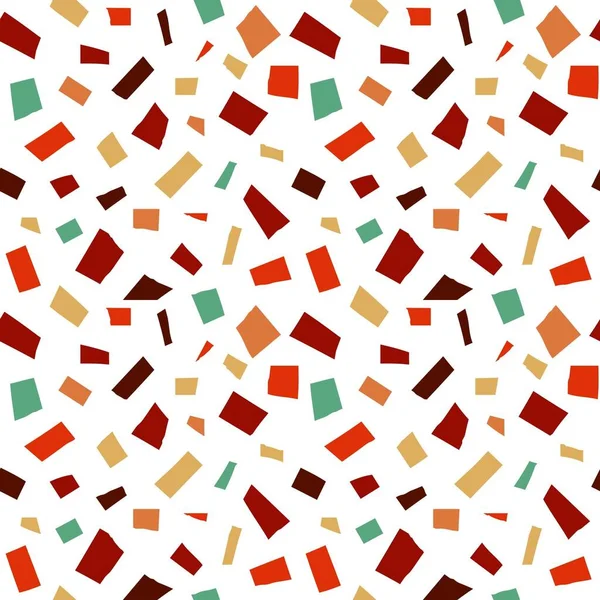 Colorido Patrón Sin Costuras Confeti Diseño Abstracto Fondo Confeti Ilustración — Foto de Stock