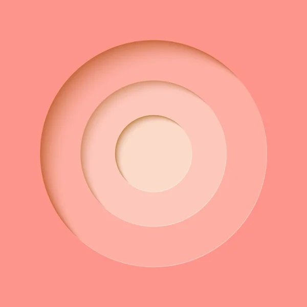 Background with pink paper cut shapes. 3D abstract paper art style, design layout for business presentation. Cover layout design template.