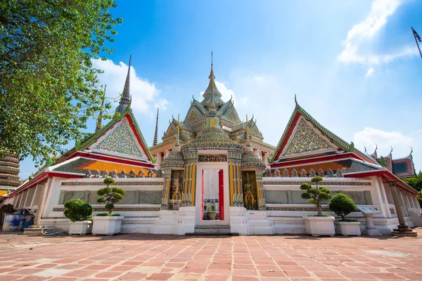 Bangkok Febuary 2022 Wat Pho Royal Monastery Temple Pagoda Most — Stock Photo, Image