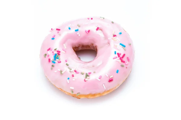 Delicious Donut Isolated on White Background — Stock Photo, Image