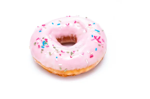 Delicious Donut Isolated on White Background Stock Image