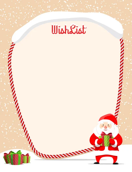 Christmas wishlist — Stock Vector