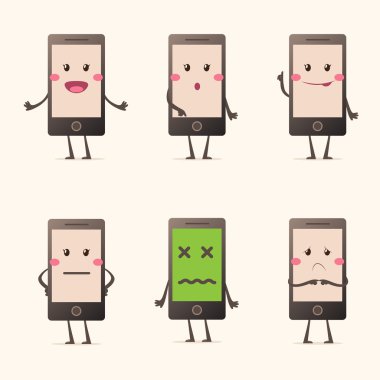 Kawaii cep telefonu duygular