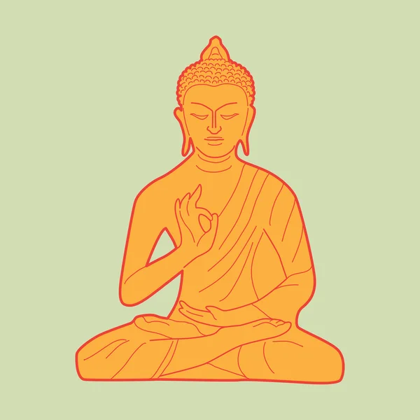 Buddha — Stockový vektor