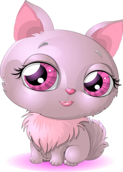 Glamur chaton — Image vectorielle