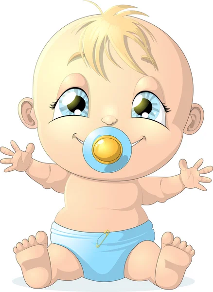 The baby — Stock Vector