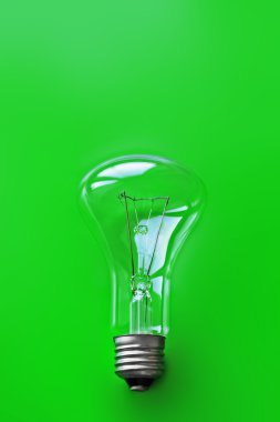 Yeşil ampul arka plan