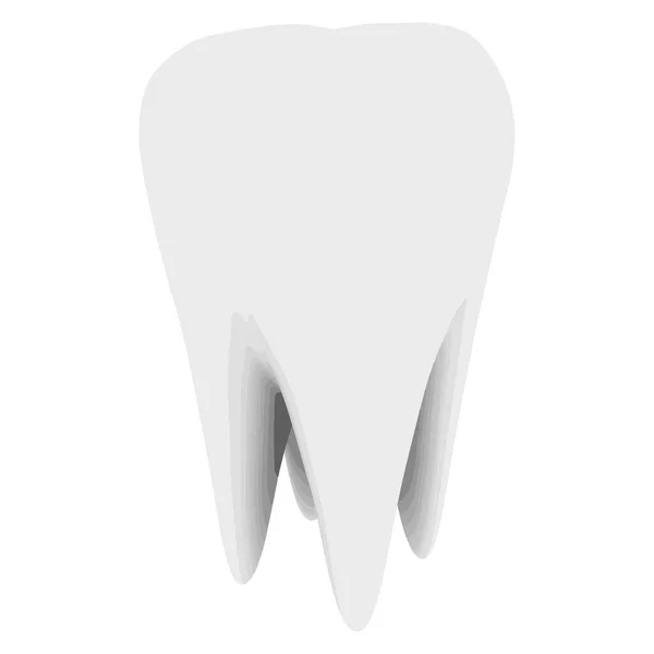 Zahn Menschliche Zahnzeichnung Vektorabbildung Eps — Stockvektor