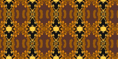 Kusursuz bir doku yaratmak için desenli bir süs. Vektör illüstrasyonu eps-10