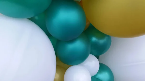 Αερόστατα Ιστορικό Από Φουσκωμένα Μπαλόνια Φωτογραφία Από Μπάλες — Φωτογραφία Αρχείου