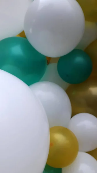 Hava Balonları Şişirilmiş Balonların Arka Planı Topların Fotoğrafı — Stok fotoğraf