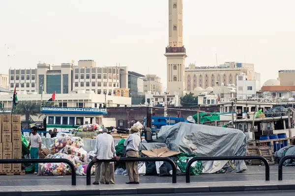 A storage of commodities in Dubai dock — Stock Photo, Image