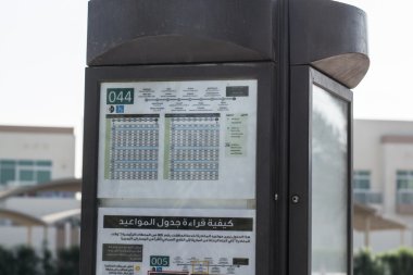 abu Dabi otobüs tarifesi