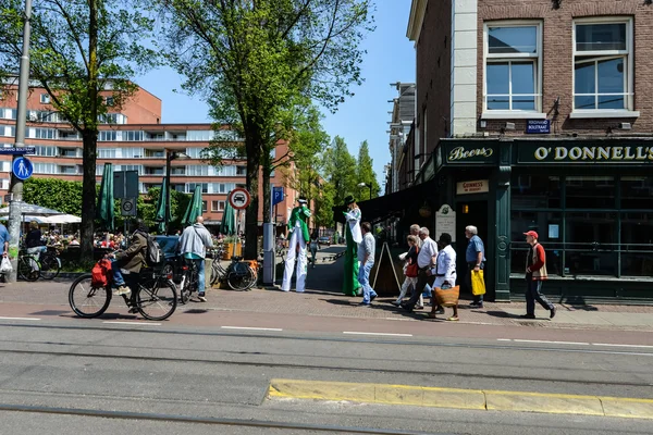 De Pijp bairro em Amsterdã — Fotografia de Stock