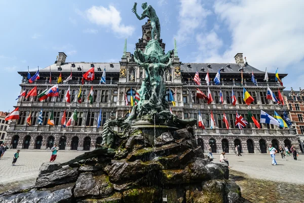 Grand Place, Antwerpen — Stok fotoğraf