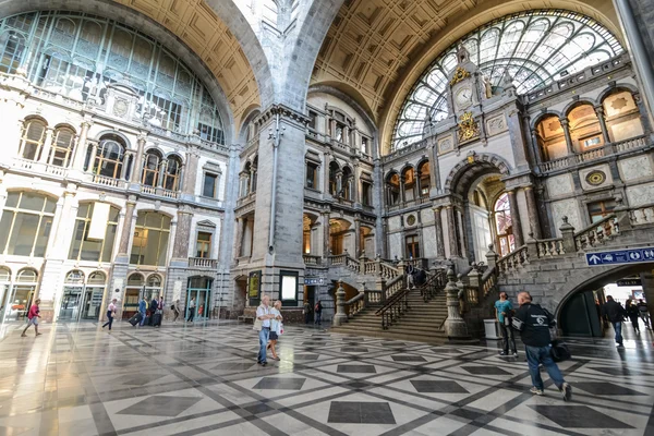 Antwerpen-Centraal dalam, Belgia — Stok Foto