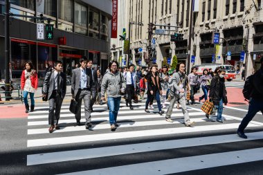 Shibuya geçerken, tokyo, Japonya