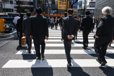 Ginza bölgesinde tokyo, Japonya