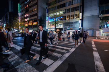 gece vakti Tokyo, Japonya