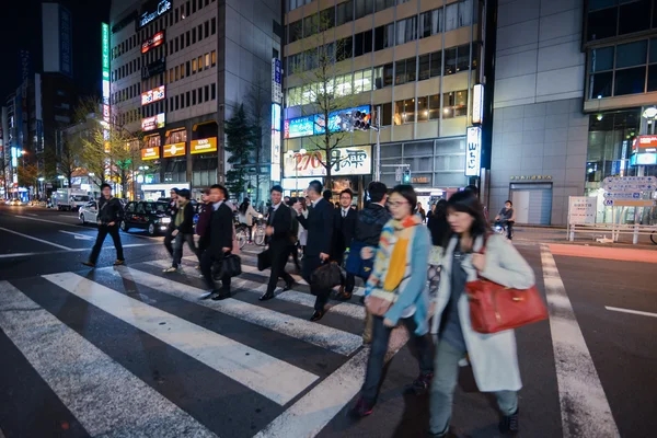 Nachtzeit in Tokio, Japan — Stockfoto