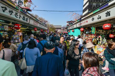 alışveriş caddesi asakusa. Tokyo, Japonya