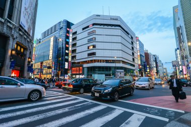 Downtown crossing tokyo, Japonya