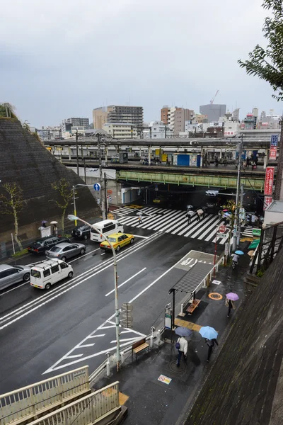 Regenachtige dag in tokyo, japan — Stockfoto