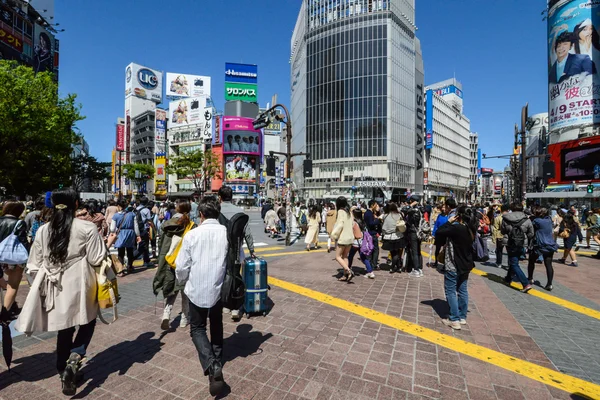 Shibuya crossing i tokyo, japan — Stockfoto