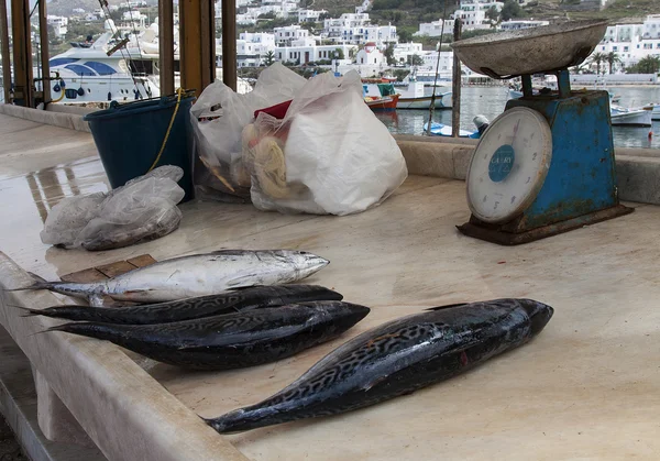 Vue du marché de Mykonos — Photo