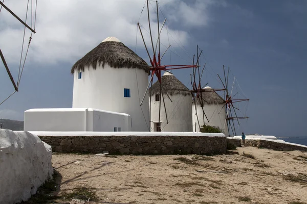 mykonos windmills görünümünü