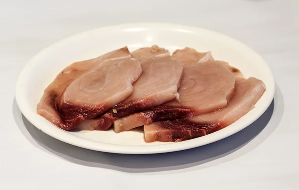 Cuatro filetes de pescado espada —  Fotos de Stock