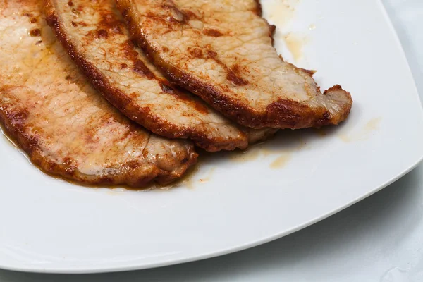 Gekruid varkensvlees steaks — Stockfoto