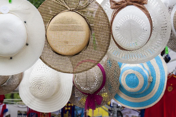Picture hat at street market — Stock Photo, Image