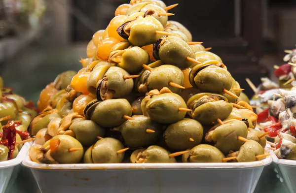 Tapas no Mercado de San Miguel — Fotografia de Stock