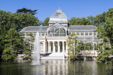 Madrid retiro Bahçe cam Sarayı