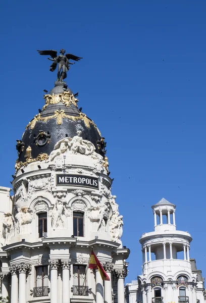 Gran via budov, madrid — Stock fotografie