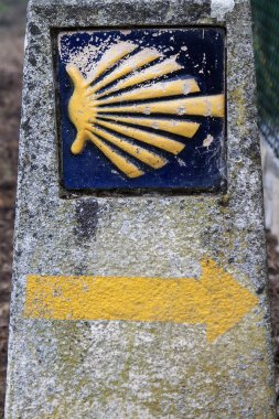 Camino de santiago kilometre taşı