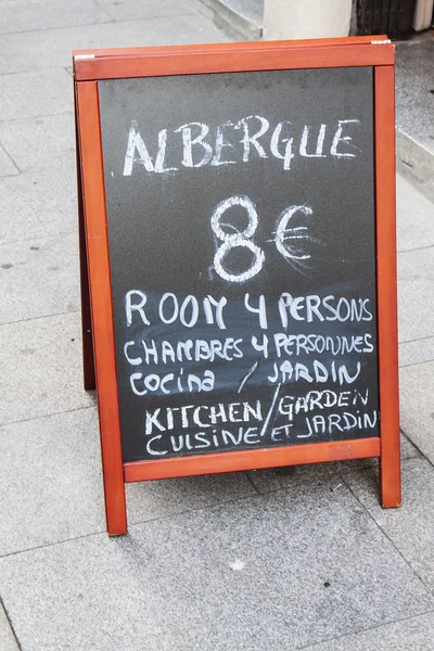 Tableau noir Auberge — Photo