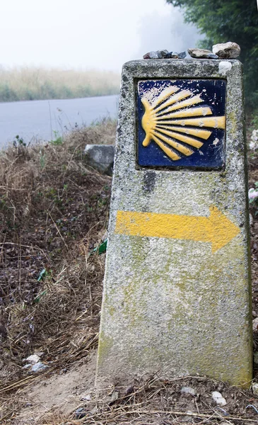 Camino de santiago kilometre taşı