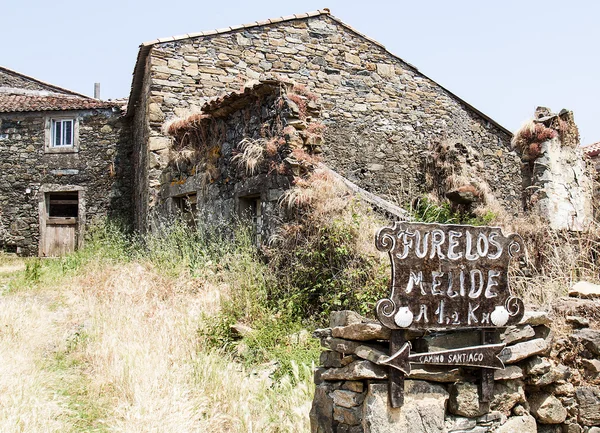 Marco no Caminho de Santiago — Fotografia de Stock